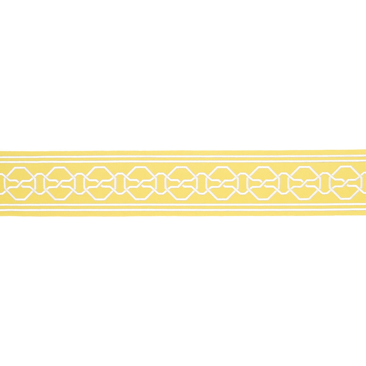 Schumacher Malmaison Tape Yellow Trim Sample 77352