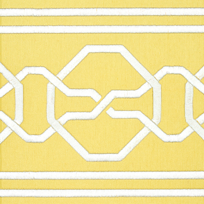 Schumacher Malmaison Tape Yellow Trim 77352