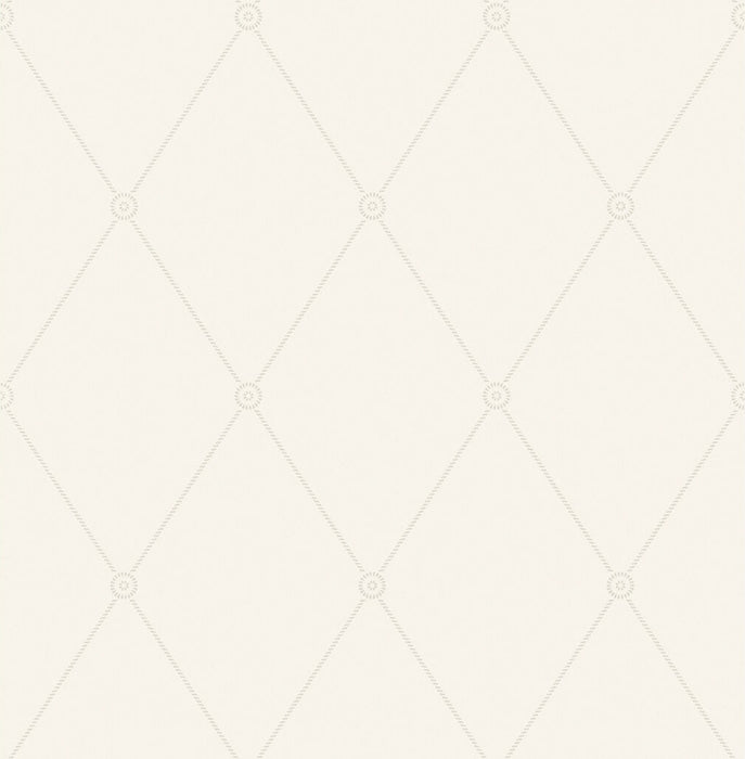 Cole & Son Large Georgian Rope Trellis Ivory Wallpaper 100/13060.CS.0