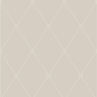 Cole & Son Large Georgian Rope Trellis Putty Wallpaper 100/13061.CS.0