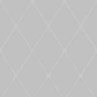 Cole & Son Large Georgian Rope Trellis Grey Wallpaper 100/13062.CS.0