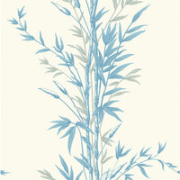 Cole & Son Bamboo Blue On Ivory Wallpaper 100/5022.CS.0