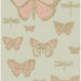 Cole & Son Butterflies & Dragonflies Pink On Oliv Wallpaper 103/15063.CS.0