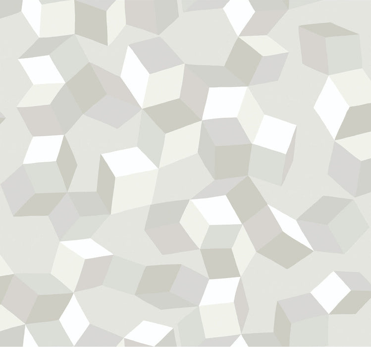Cole & Son Puzzle White On White Wallpaper 105/2008.CS.0