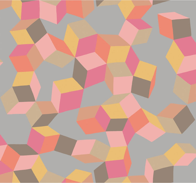 Cole & Son Puzzle Pink And Orange Wallpaper 105/2010.CS.0