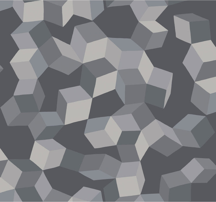Cole & Son Puzzle Grey And Black Wallpaper 105/2011.CS.0