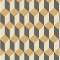 Cole & Son Delano Gold And Black Wallpaper 105/7030.CS.0