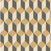 Cole & Son Delano Gold And Black Wallpaper 105/7030.CS.0