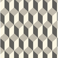 Cole & Son Delano Grey And Black Wallpaper 105/7031.CS.0