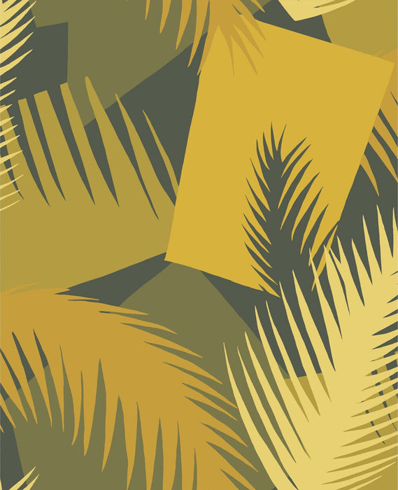 Cole & Son Deco Palm Yellow Wallpaper 105/8035.CS.0