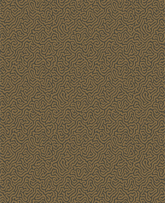 Cole & Son Vermicelli Black & Bronze Wallpaper 107/4020.CS.0