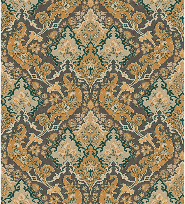 Cole & Son Pushkin Ginger & Charcaol Wallpaper 108/8042.CS.0