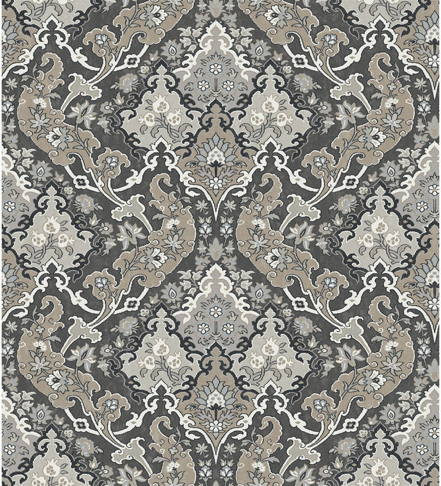 Cole & Son Pushkin Charcoal Wallpaper 108/8043.CS.0