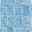 Cole & Son Bellini Blue & White Wallpaper 108/9045.CS.0