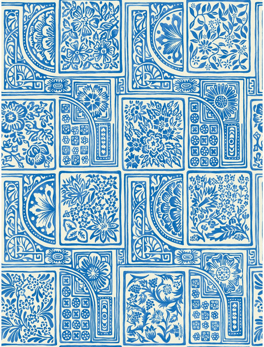 Cole & Son Bellini Blue & White Wallpaper 108/9045.CS.0