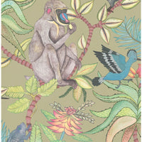 Cole & Son Savuti Khaki Multi Wallpaper 109/1005.CS.0