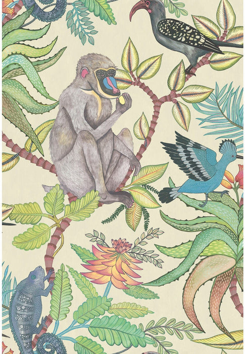 Cole & Son Savuti Cream Multi Wallpaper 109/1007.CS.0