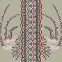 Cole & Son Jabu Olive & Pink Wallpaper 109/3017.CS.0