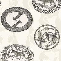 Cole & Son Matrinah Black & White Wallpaper 109/4019.CS.0