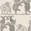 Cole & Son Safari Dance Pale Stone & Grey Wallpaper 109/8037.CS.0