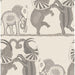 Cole & Son Safari Dance Pale Stone & Grey Wallpaper 109/8037.CS.0