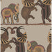 Cole & Son Safari Dance Red & Linen Wallpaper 109/8038.CS.0