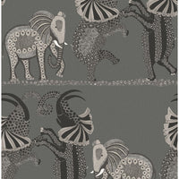 Cole & Son Safari Dance Charcoal Black & White Wallpaper 109/8039.CS.0
