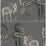 Cole & Son Safari Dance Charcoal Black & White Wallpaper 109/8039.CS.0