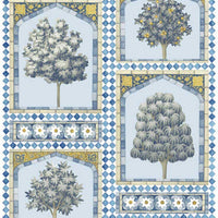 Cole & Son Sultan's Palace China Blue & Ochre Wallpaper 113/10029.CS.0