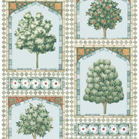 Cole & Son Sultan's Palace Print Room Blue & Duck Egg Wallpaper 113/10030.CS.0