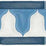 Cole & Son Zellige Border China Blue & White Wallpaper 113/12036.CS.0