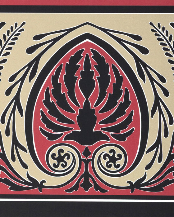 Brunschwig & Fils Frise Palmette Red Wallpaper P8025103.1619.0