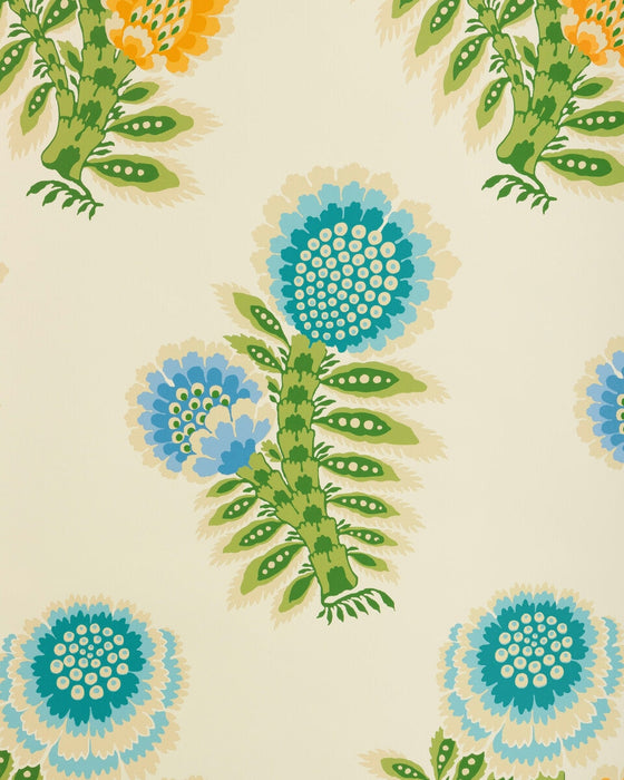Brunschwig & Fils Kumaly Marine Wallpaper P8025111.353.0