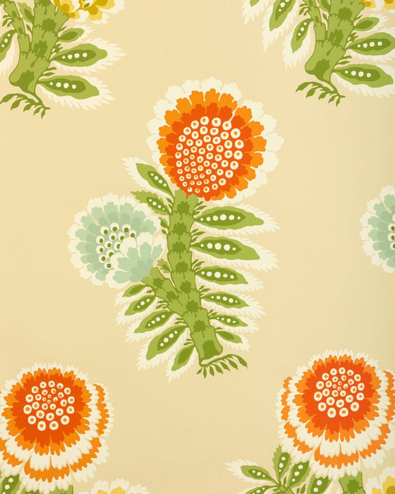 Brunschwig & Fils Kumaly Terracotta Wallpaper P8025111.24.0