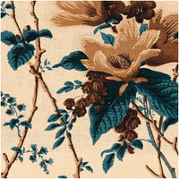 Lee Jofa De La Tour Blu/Brow/Ecru Fabric 2020129.5616.0