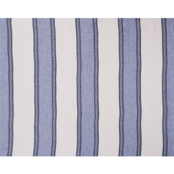Schumacher Senita Stripe Sheer Blue Fabric 77431