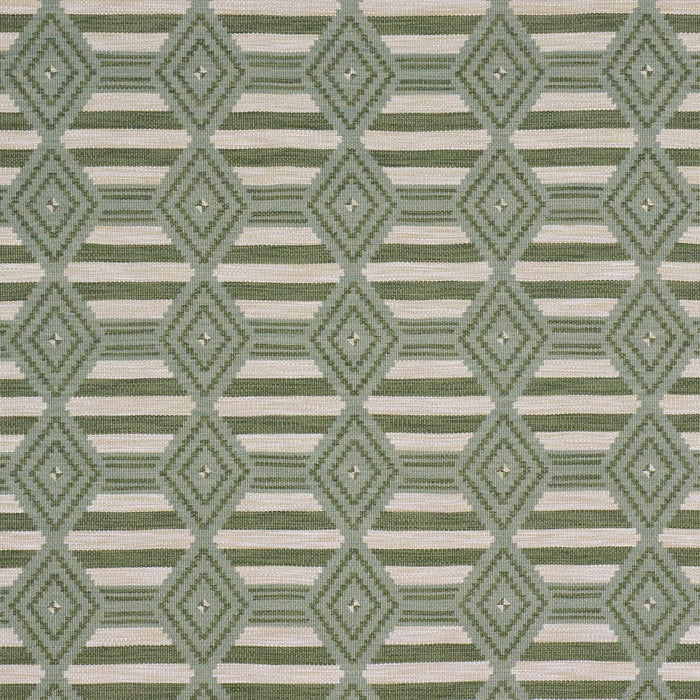 Schumacher Manta Performance Green & Mineral Fabric Schumacher 77445