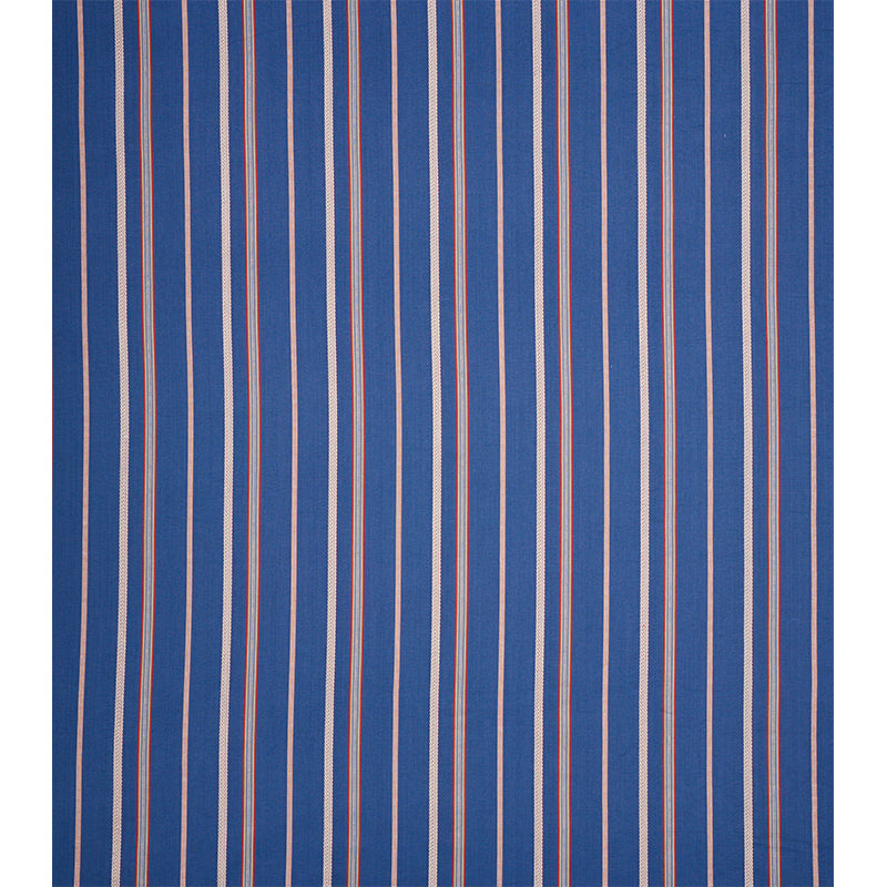 Schumacher Kayenta Stripe Blue Fabric Sample 77451