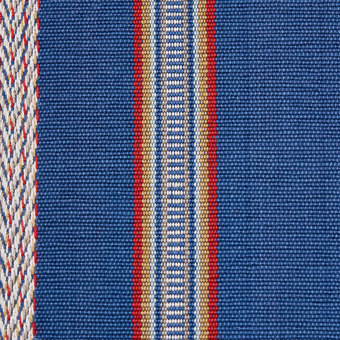 Schumacher Kayenta Stripe Blue Fabric Sample 77451