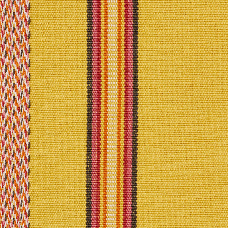 Schumacher Kayenta Stripe Yellow Fabric 77452