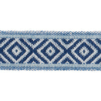 Schumacher Larson Handwoven Tape Indigo Trim 77463