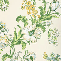 Brunschwig & Fils Maintenon Vert/Soleil Wallpaper P8025106.340.0