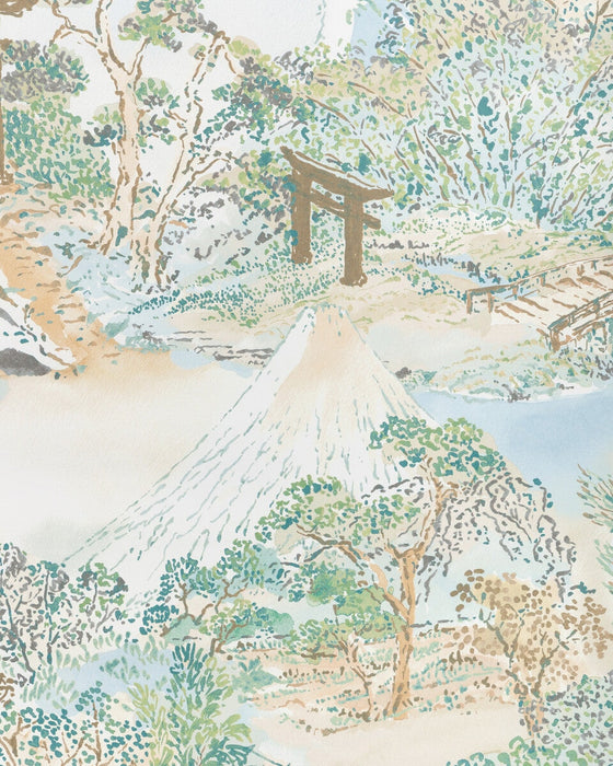 Brunschwig & Fils Meiji Aqua Wallpaper P8025104.135.0