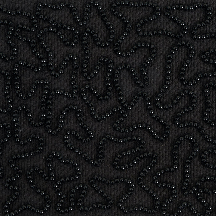 Schumacher Vermicelli Beaded Tape Black Trim 77482