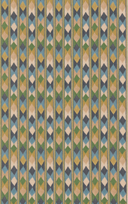 GP & J Baker Compass Blue/Green Fabric BP11139.3.0
