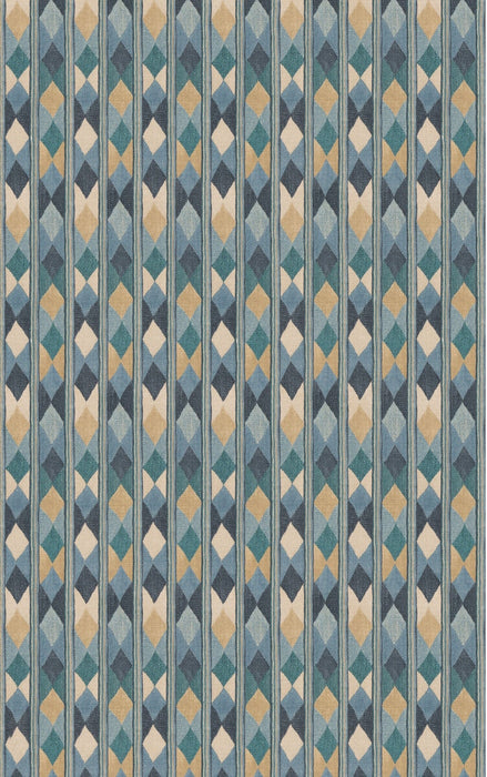 GP & J Baker Compass Blue Fabric BP11139.2.0
