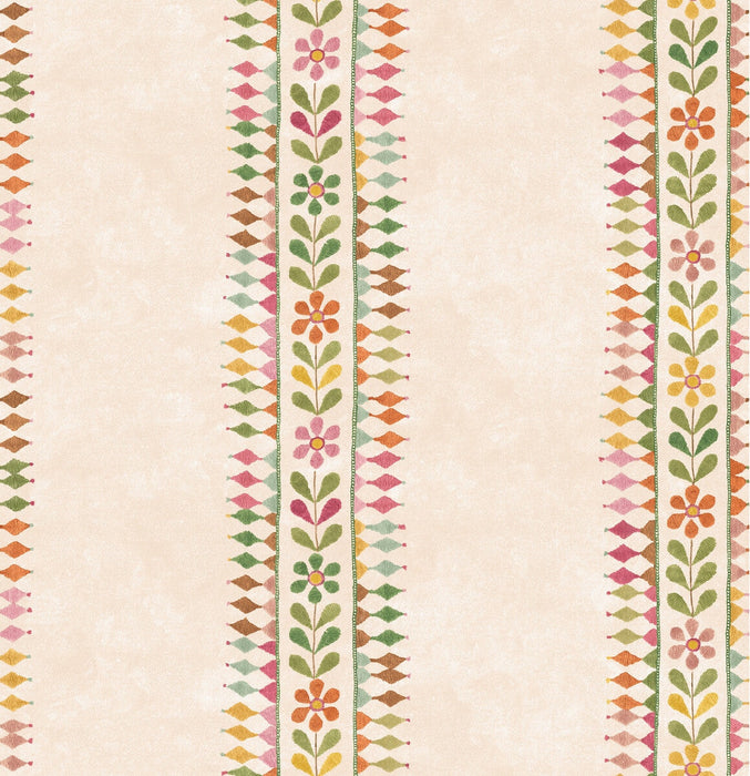 GP & J Baker Flower Pot Green/Pink Wallpaper BW45162.3.0