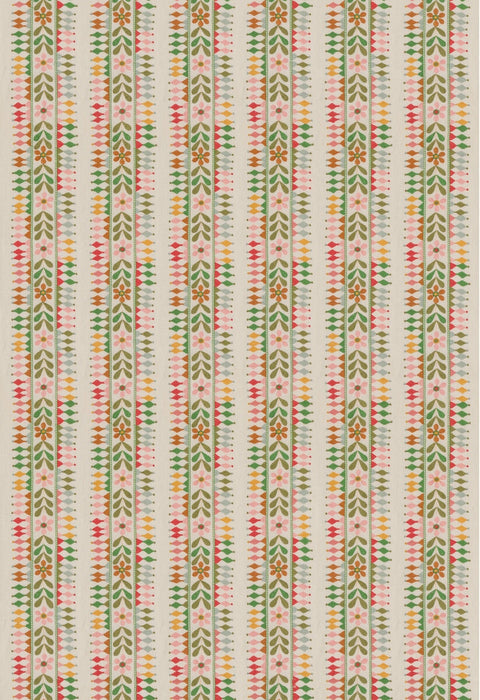 GP & J Baker Flower Pot Green Fabric BF11142.2.0