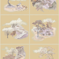 Cole & Son Tile Toile Metallic Gilded Autumnal Wallpaper 126/10038.CS.0