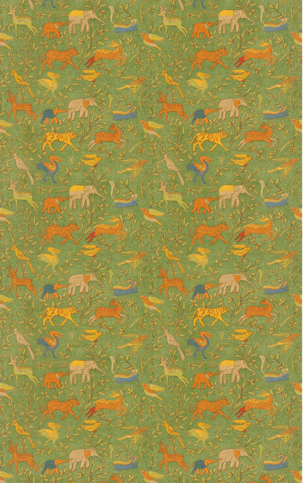 GP & J Baker Noah'S Ark Green Fabric BP11133.3.0